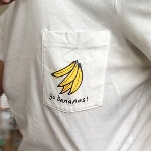 WHITE BANANA TEE